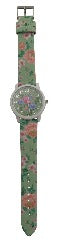 Green Floral Ladies Jewelry Watch