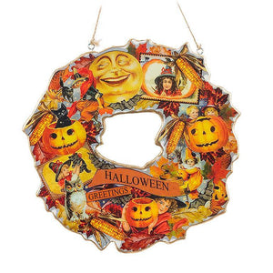 11" Vintage Cut Out Halloween Wreath