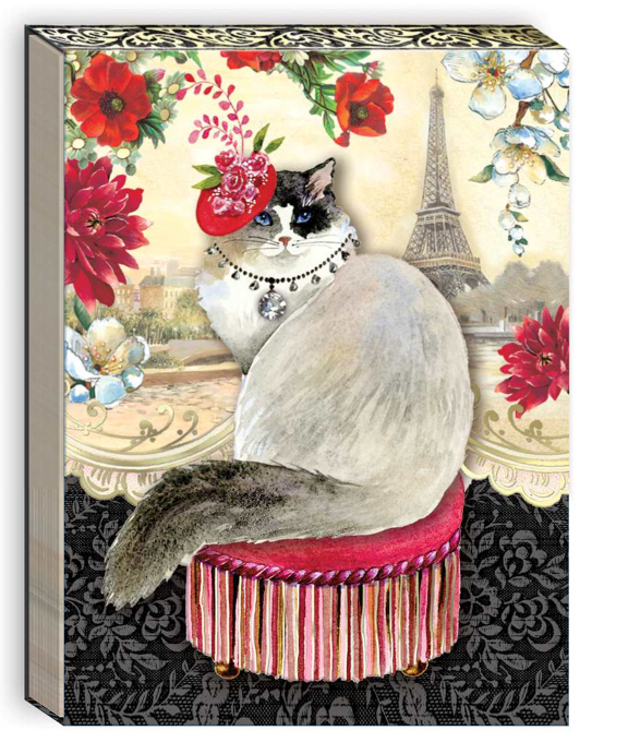 Paris Cat Pocket Notepad