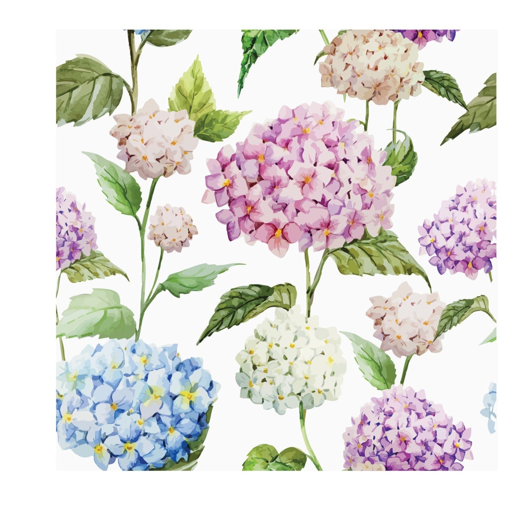 Luncheon Paper Napkin: Hydrangea