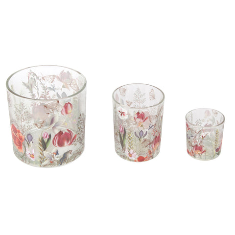 Assorted Floral Votive Candle Holder, INDIVIDUALLY SOLD