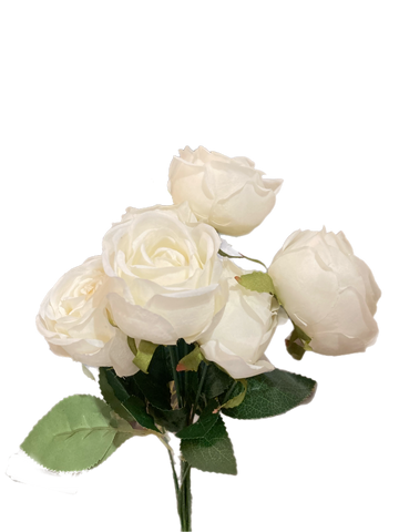 16" Cream Rose Bouquet