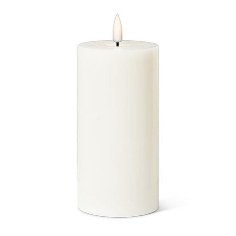 3" X 6" Pillar Flameless Candle: Cream