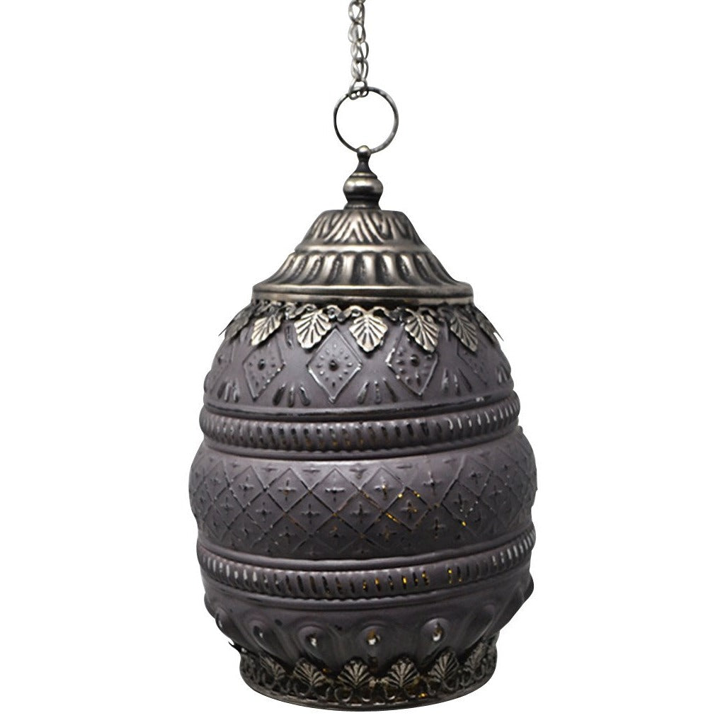 Antiqued Smoke Lantern LED