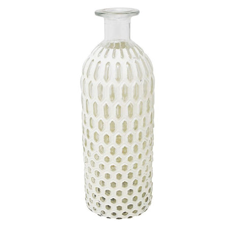 Antiqued White Vase