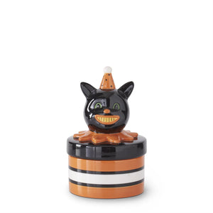 Small Black Cat Canister