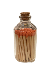 Apricot Coloured Matches In Jar