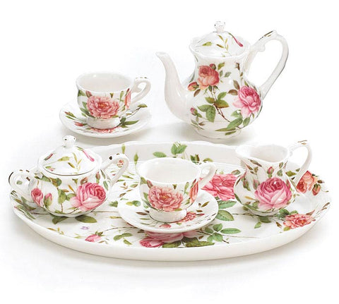 Mini Rose Tea Set