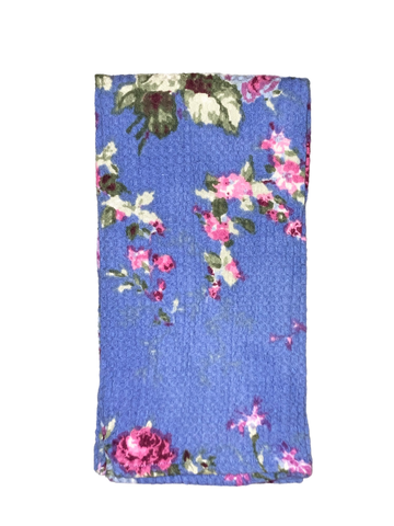 April Cornell Cottage Rose Tea Towel - Wedgewood Blue, INDIVIDUALLY SOLD