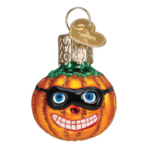 Mini Masked Jack O' Lantern Ornament