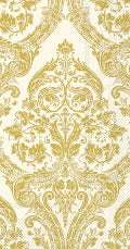 Hostess Napkin: Cream And Gold Filigree