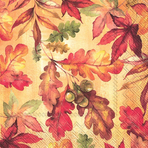 Cocktail Paper Napkin: Autumn