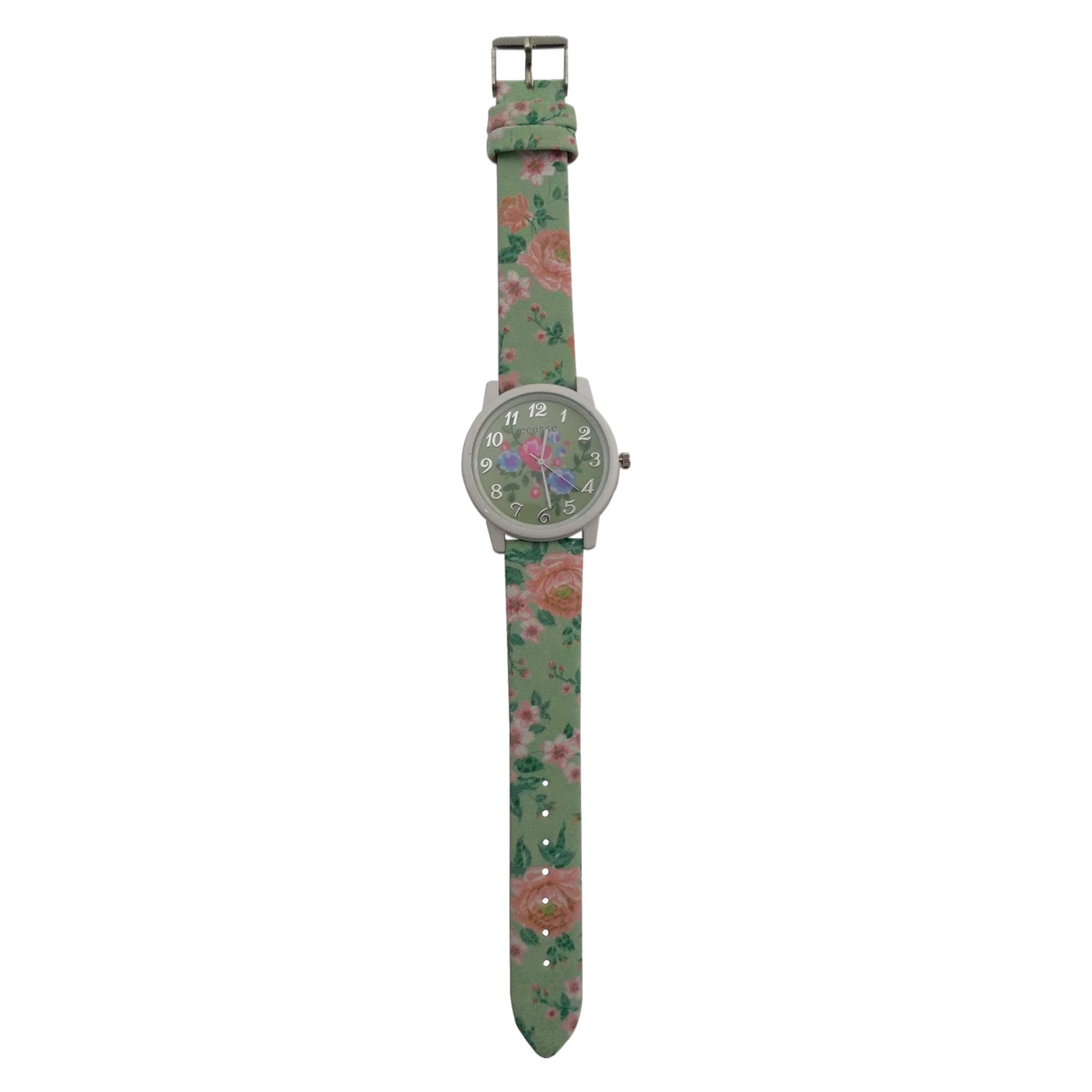 Green Floral Ladies Jewelry Watch