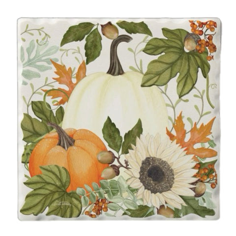 Pumpkin Coasters, Set Of 4