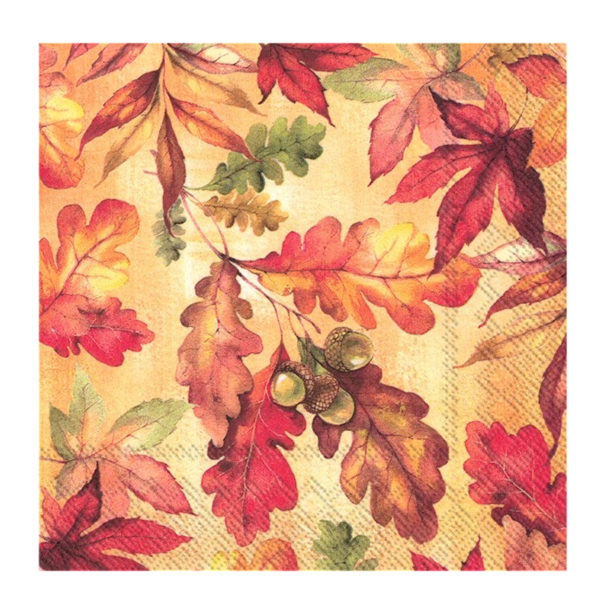 Cocktail Paper Napkin: Autumn