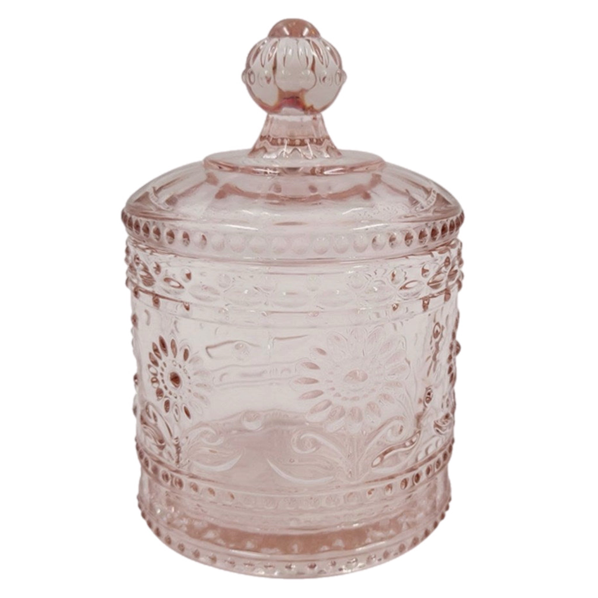 Pink Jar With Lid