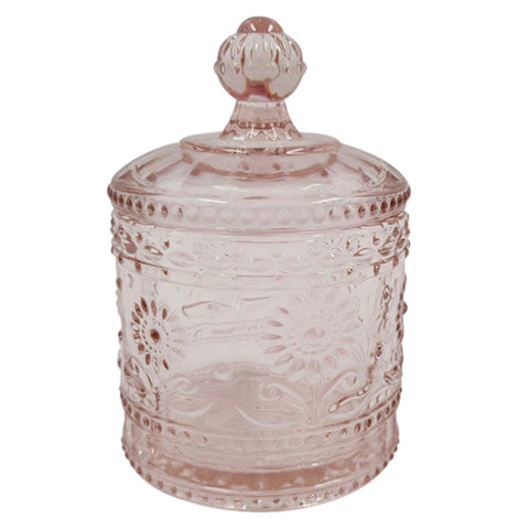 Pink Jar With Lid