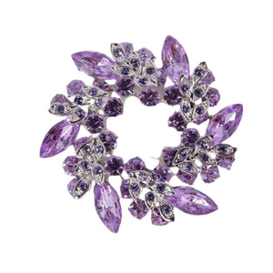 Lavender Wreath Brooch