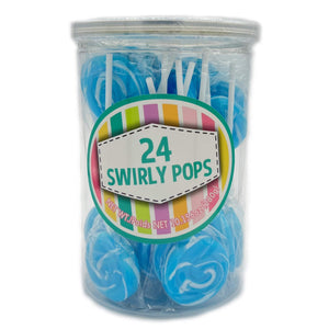 Blueberry Swirly Pops