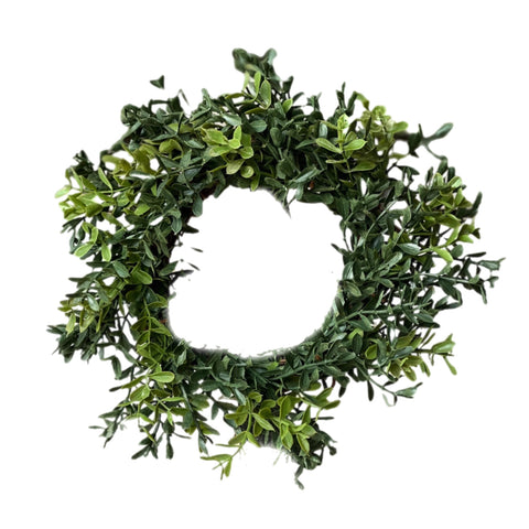 Boxwood Pillar Candle Ring