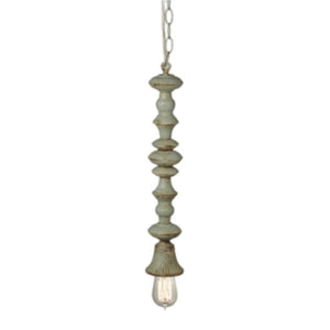 Distressed Green Pendant Lamp