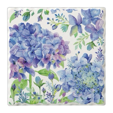 Hydrangea Coasters, Set Of 4