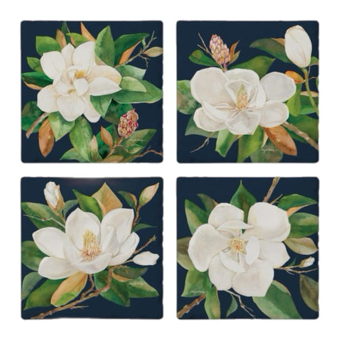 Magnolia Coasters, Set Of 4