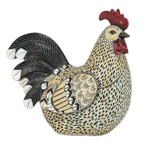 Sitting Rooster Figurine