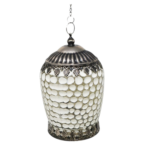 Antiqued White Lantern LED