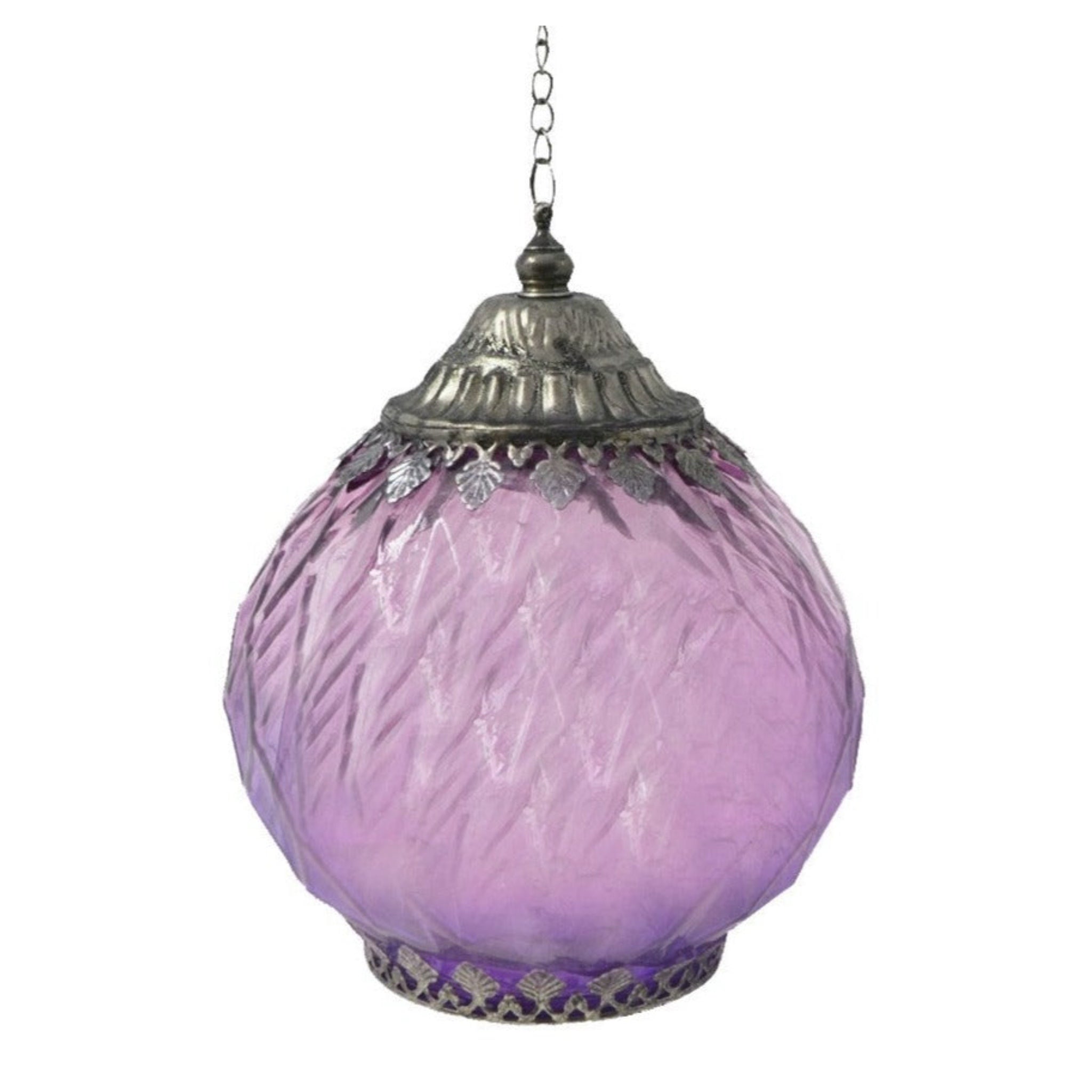 Antiqued Purple Lantern LED