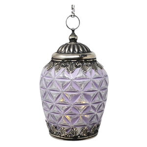 Antiqued Purple Lantern LED