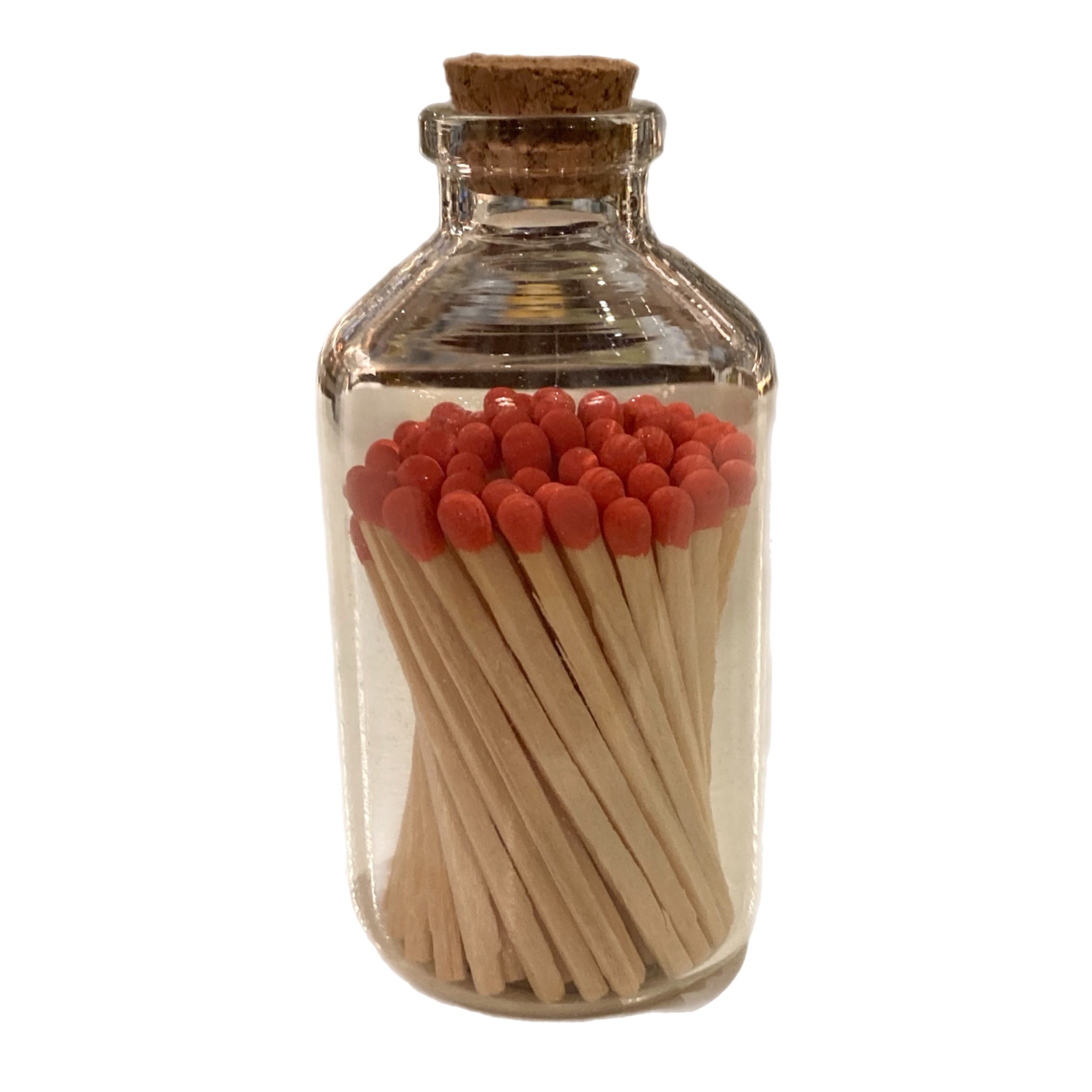 Red Coloured Matches In Jar