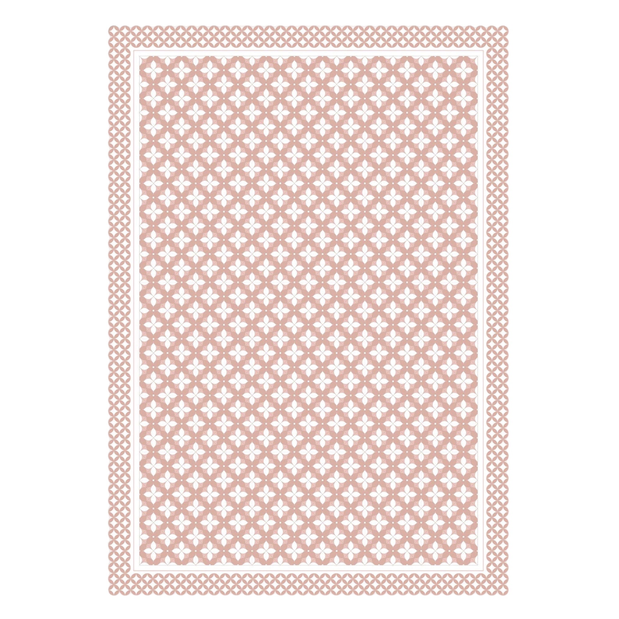 Pink Tile Tea Towel