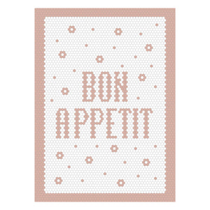 Bon Appetit Tea Towel - PINK