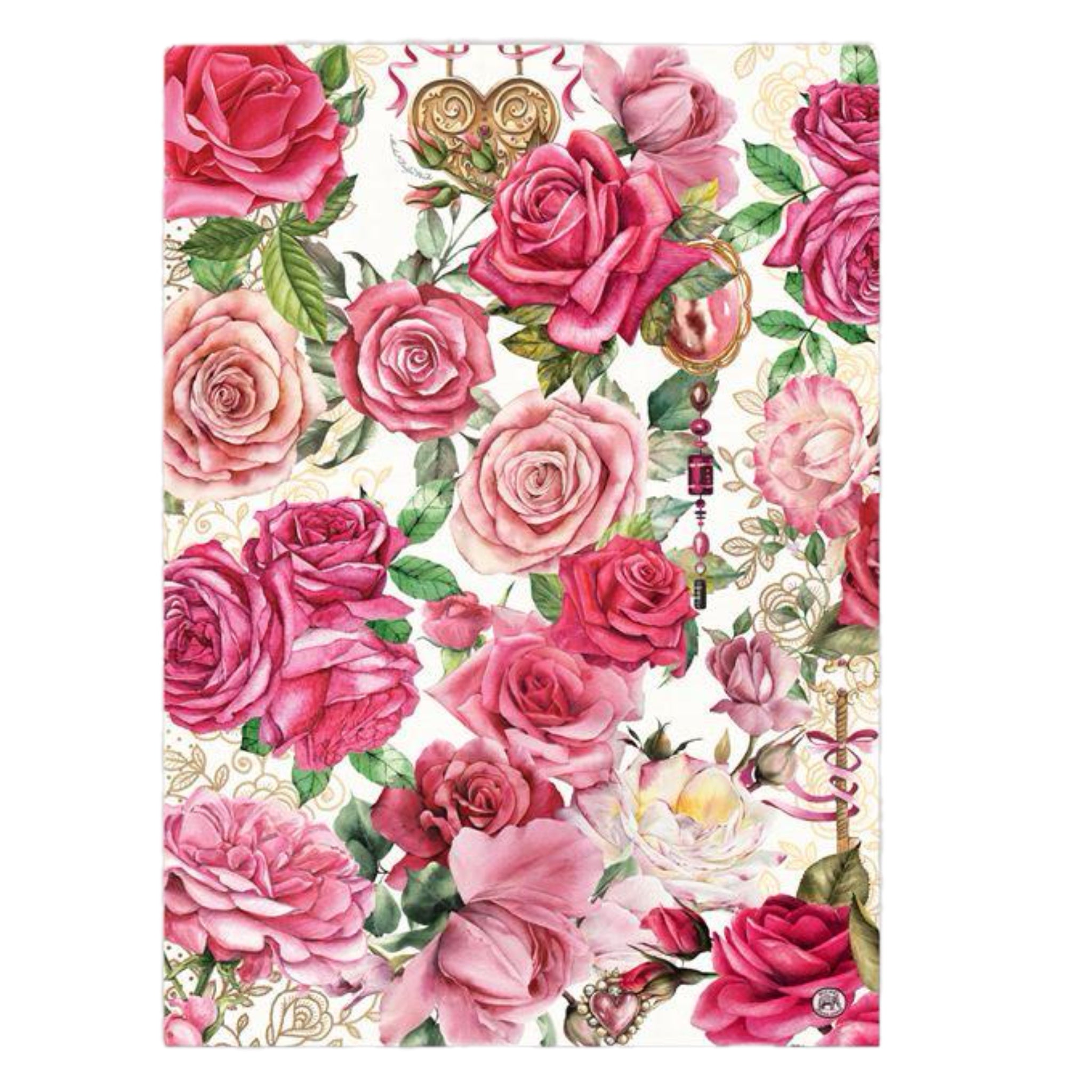 Royal Rose Tea Towel