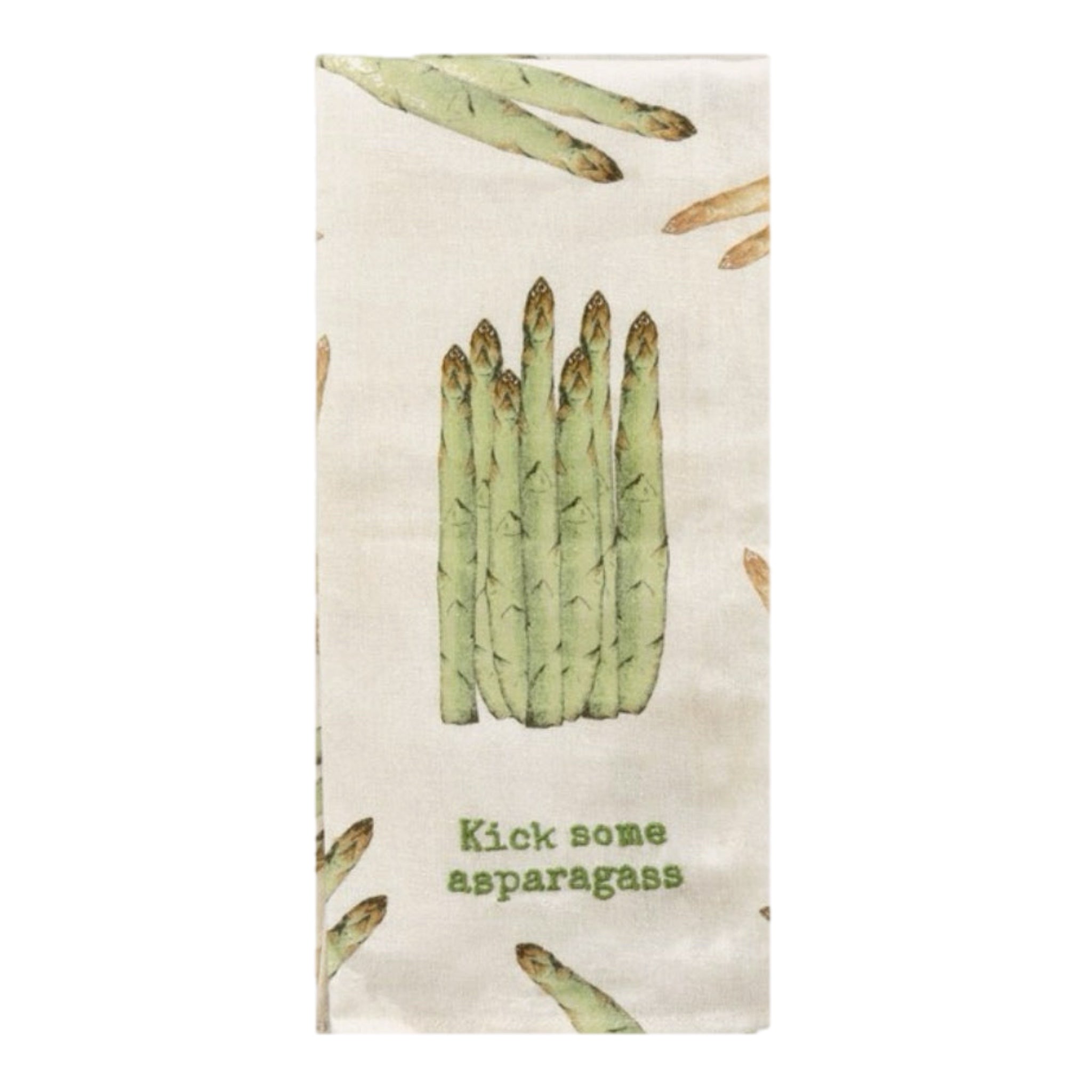 Kick Some Asparagus Tea Towel