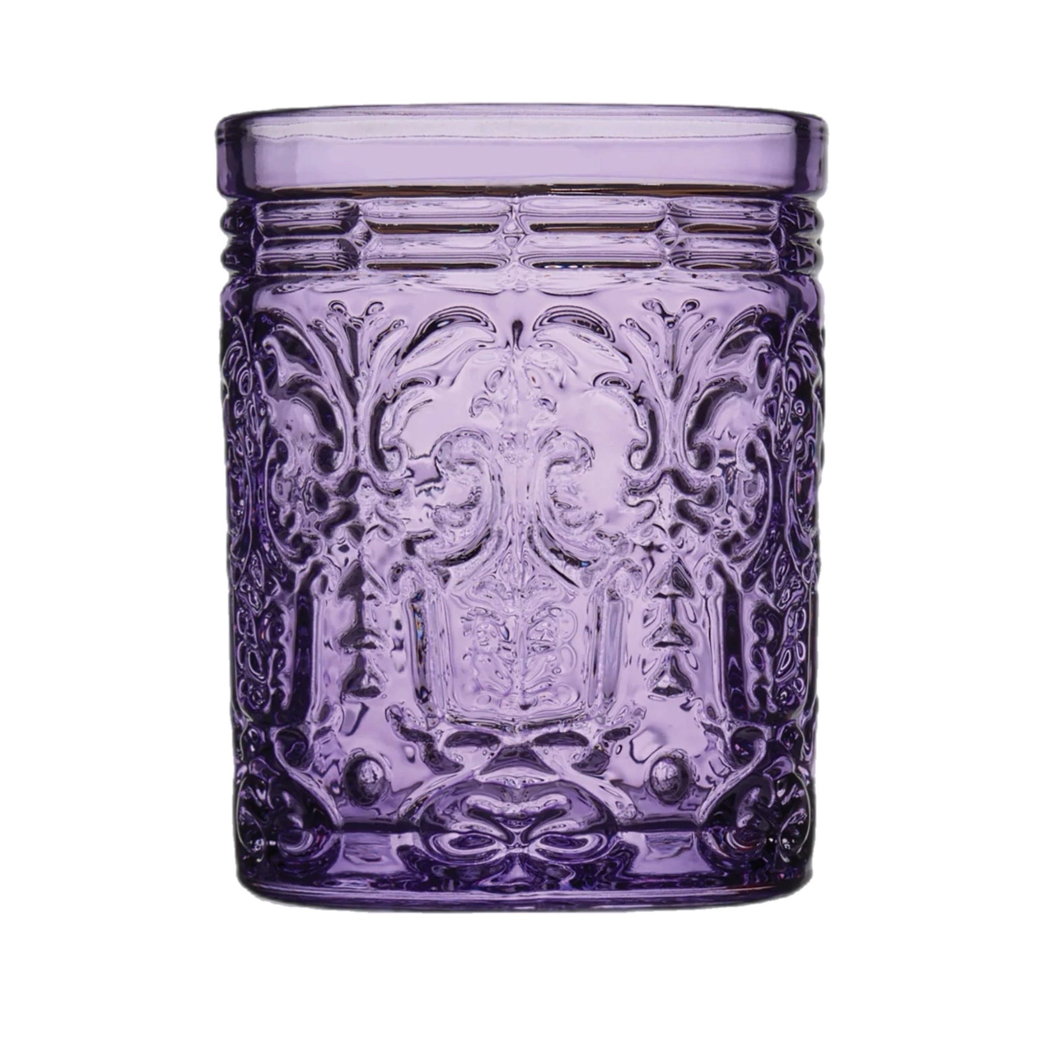 Purple Old Fashioned Glass