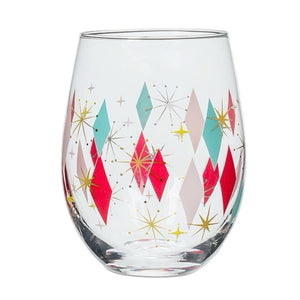 Diamonds Bowler Stemless Wine Glass