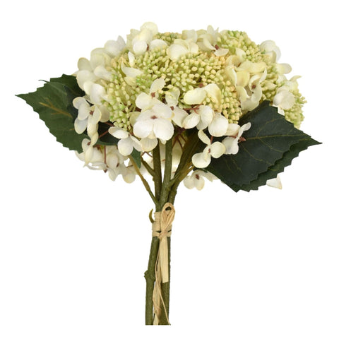 12" Cream Seeded Hydrangea Bouquet