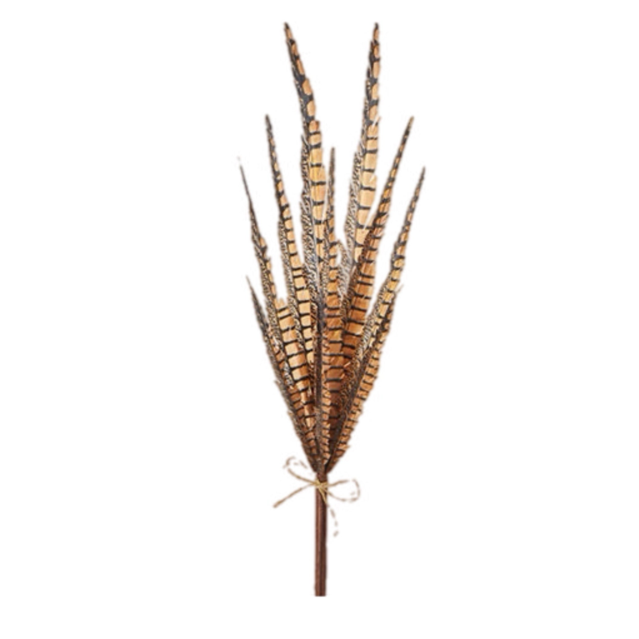 30" Faux Pheasant Feather Bundle