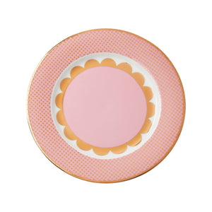 Pink And Gold Plate