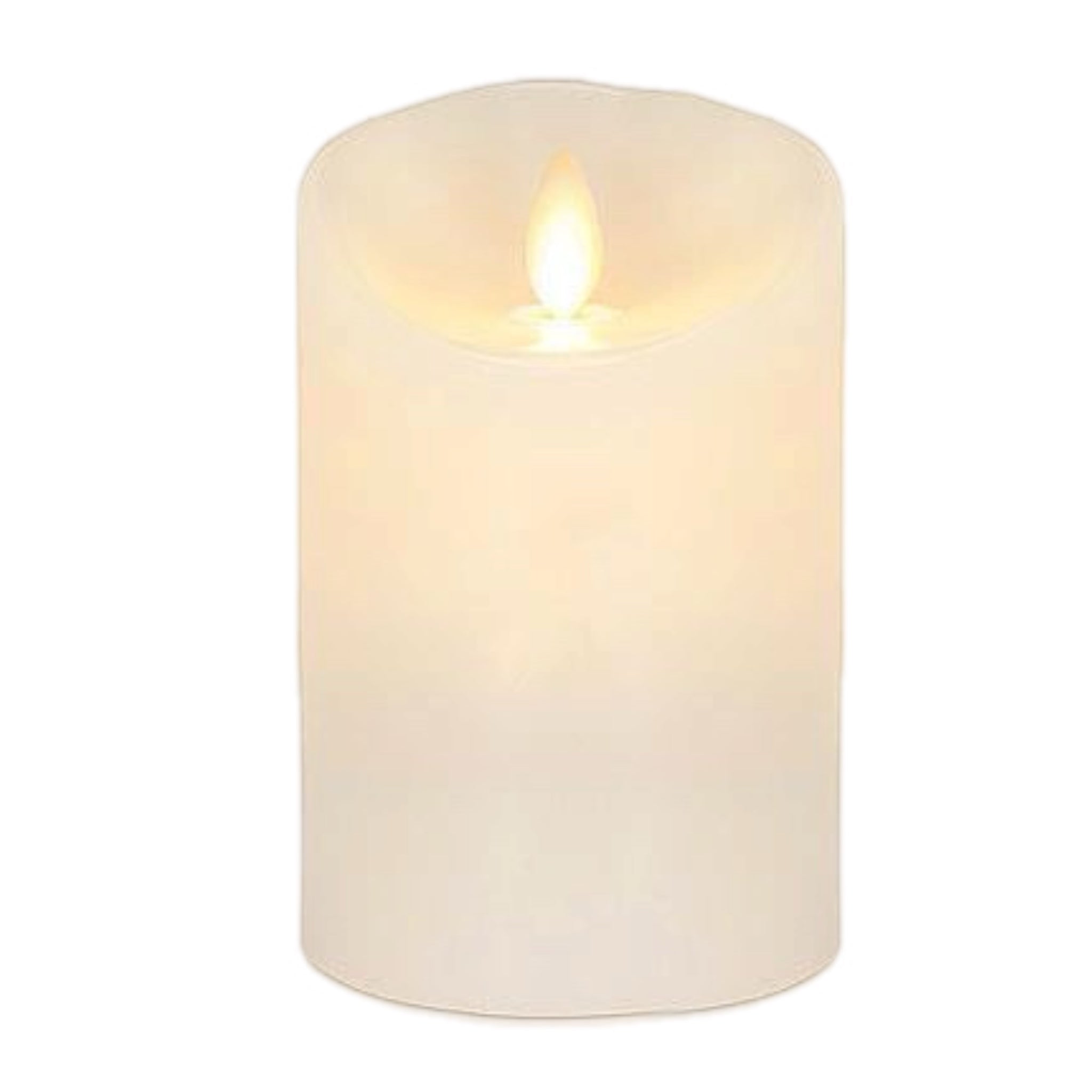 3" X 4.5" Pillar Flameless Candle: Ivory