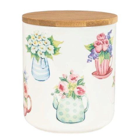 Teacup And Teapot Canister - SMALL