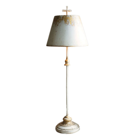 White And Gold Antique Table Lamp