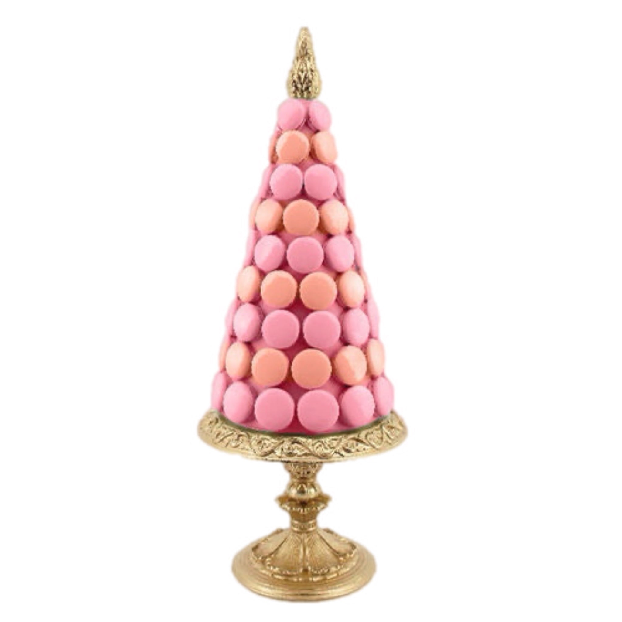 Pink And Orange Macaron Tree Figurine