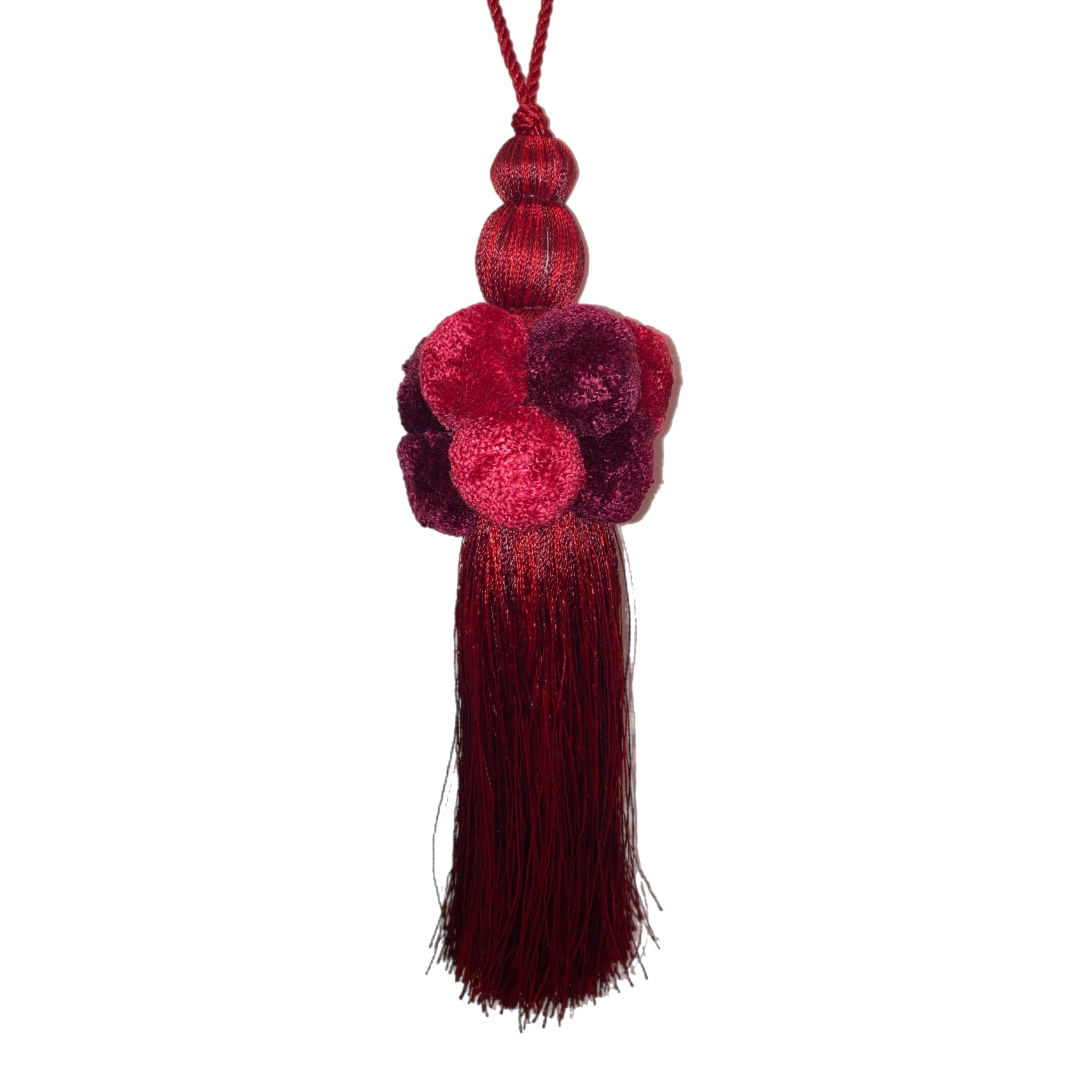 Red Pom Pom Tassel