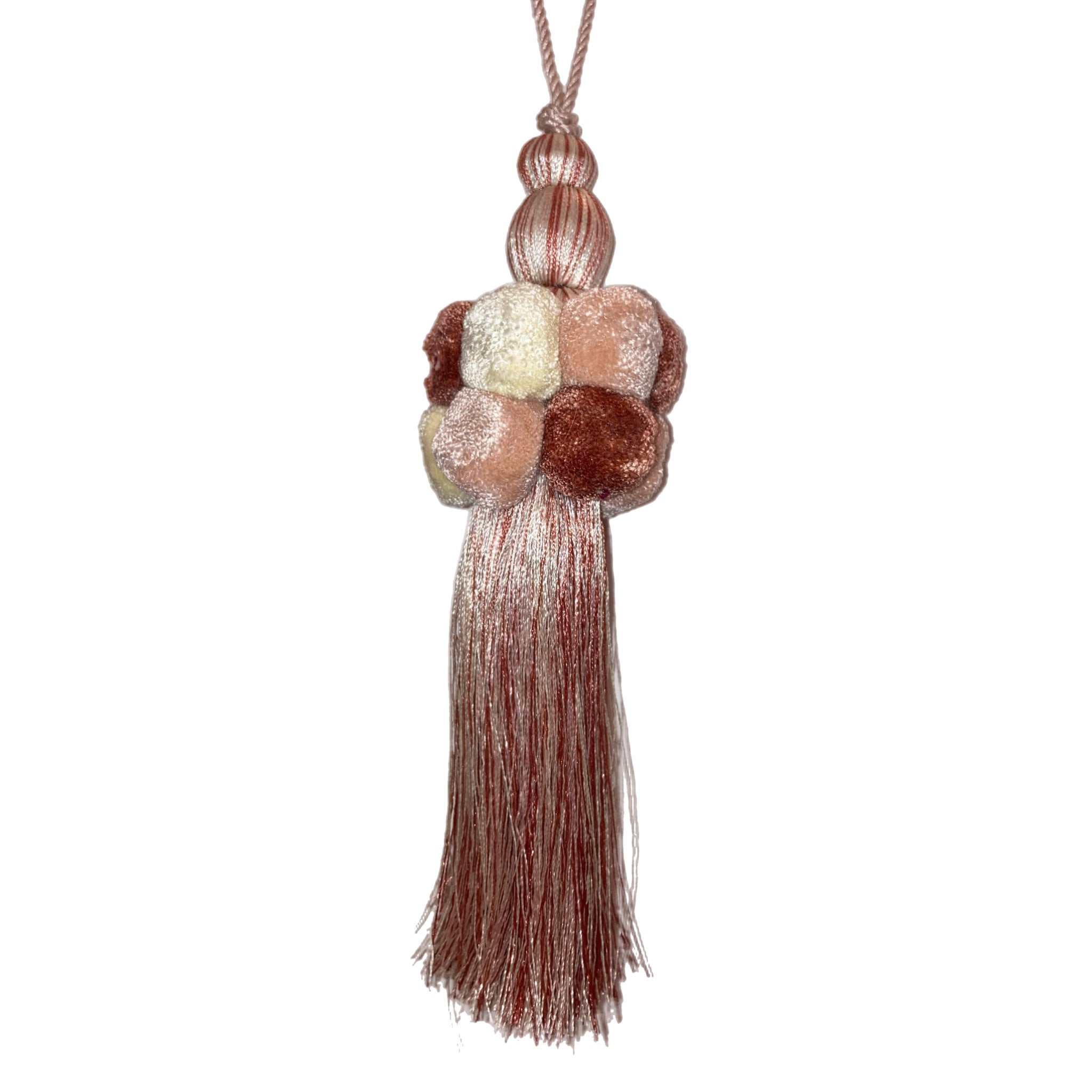 Pink Pom Pom Tassel