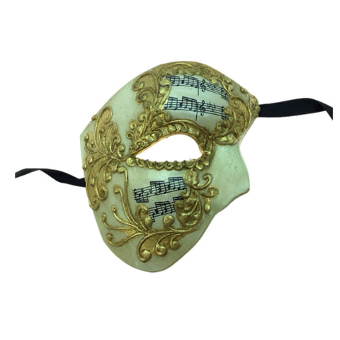 Phantom Music Note Venetian Mask