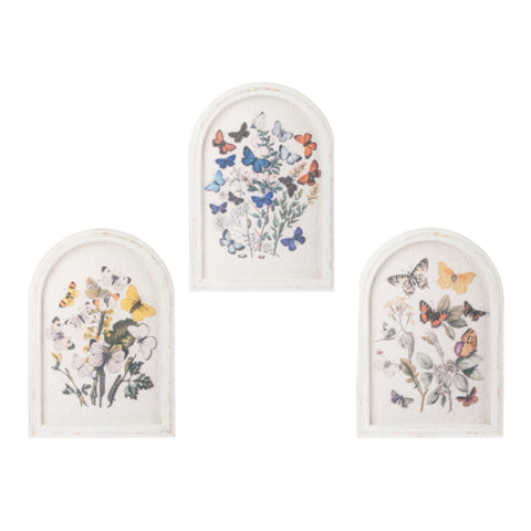 Assorted Arched Butterfly Wall Print, INDIVIDUALLY SOLD