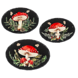 Assorted Mushroom Wall Plaque, INDIVIDUALLY SOLD